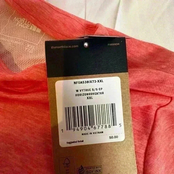 NWT! NORTH FACE Women's Orange Crop Top (Size XXL) - Picture 5 of 10